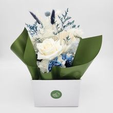 Load image into Gallery viewer, Sympathy Dried Flower Arrangements - Blue - Sydney Only