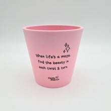 Load image into Gallery viewer, When Life's a Maze - Cheeky Plant Co. Positive Pot - 11cmD x 11cmH