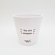 Load image into Gallery viewer, Awesome - Cheeky Plant Co. Positive Pot - 11cmD x 11cmH