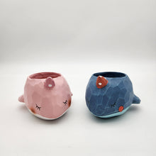 Load image into Gallery viewer, Blue and Pink Whales Duo Pots Pack