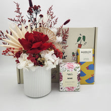 Load image into Gallery viewer, Love Red Dried Floral Arrangement Gift Box