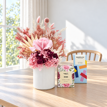 Load image into Gallery viewer, Birthday Pink Dried Floral Arrangement Gift Box