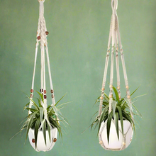 Load image into Gallery viewer, White Macrame Hangers - 88cmL Each (Set of 2)