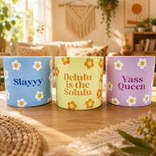 Load image into Gallery viewer, Trio Slay Queen Pots Pack - Cheeky Plant Co. Pots - 12.5cmD x 12cmH