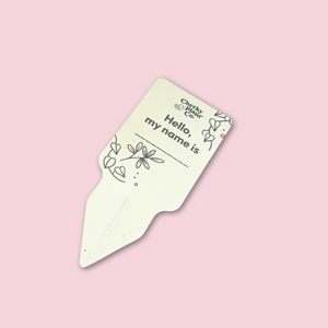 Plant Name Labels - "Hello my name is ___ "
