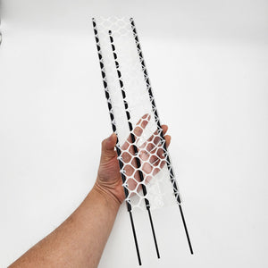 Stackable Plastic Moss Pole with 3 Metal Stakes - 20cm