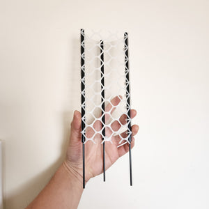 Stackable Plastic Moss Pole with 3 Metal Stakes - 20cm