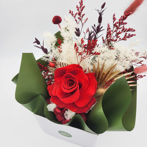 Birthday Dried Flower Arrangements - Red - Sydney Only