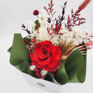 Thank You Dried Flower Arrangements - Red - Sydney Only