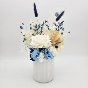 Congratulations Dried Flower Arrangements - Blue - Sydney Only