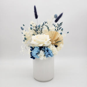 Congratulations Dried Flower Arrangements - Blue - Sydney Only