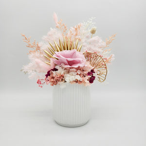Baby Dried Flower Arrangements - Pink - Sydney Only