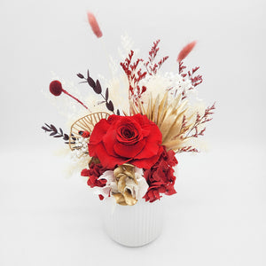 Birthday Dried Flower Arrangements - Red - Sydney Only