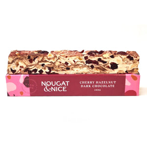Cherry Hazelnut Dark Chocolate Nougat 100g