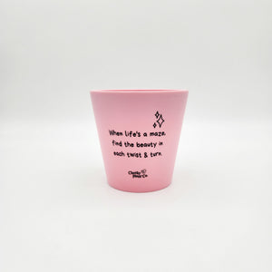 When Life's a Maze - Cheeky Plant Co. Positive Pot - 11cmD x 11cmH