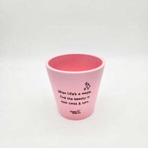 When Life's a Maze - Cheeky Plant Co. Positive Pot - 11cmD x 11cmH