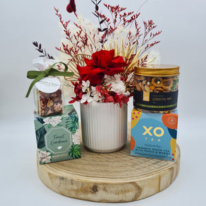 Red Dried Floral Gift Hamper - Sydney Only
