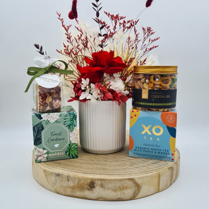 Red Dried Floral Gift Hamper - Sydney Only