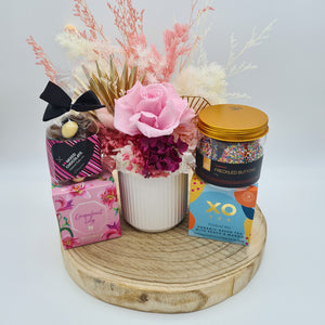 Pink Dried Floral Gift Hamper - Sydney Only