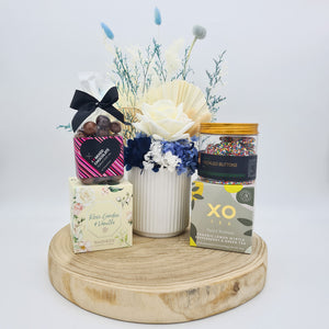 Blue Dried Floral Gift Hamper - Sydney Only
