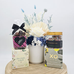Blue Dried Floral Gift Hamper - Sydney Only