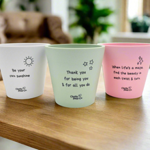 Load image into Gallery viewer, Trio Pack - Positive - Cheeky Plant Co. Pots - 11cmD x 11cmH
