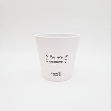 Load image into Gallery viewer, Awesome - Cheeky Plant Co. Positive Pot - 11cmD x 11cmH
