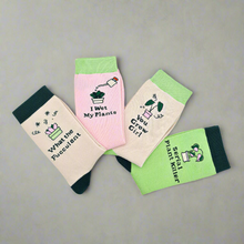 Load image into Gallery viewer, Plant Lover Socks 4 Pack - Cheeky Plant Co.
