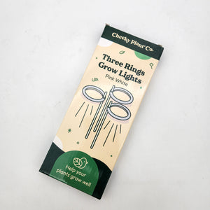 Three Rings Grow Lights - Pink White - Cheeky Plant Co.