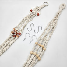 Load image into Gallery viewer, White Macrame Hangers - 88cmL Each (Set of 2)

