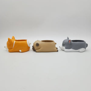 Cute Dogs Sleeping Trio Pots Pack