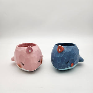 Blue and Pink Whales Duo Pots Pack