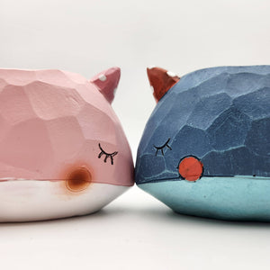 Blue and Pink Whales Duo Pots Pack