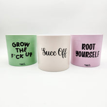 Load image into Gallery viewer, Trio Succ It Up Pots Pack - Cheeky Plant Co. Pots - 12.5cmD x 12cmH

