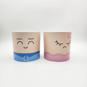 Face Swapping Pots Pack - Moody Lovers - Cheeky Plant Co. Pots - 12.5cmD x 12cmH
