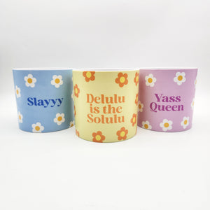 Trio Slay Queen Pots Pack - Cheeky Plant Co. Pots - 12.5cmD x 12cmH