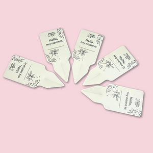 Plant Name Labels - "Hello my name is ___ "