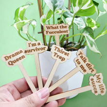 Load image into Gallery viewer, Cheeky Plant Markers (Pack of 6) - Cheeky Plant Co.

