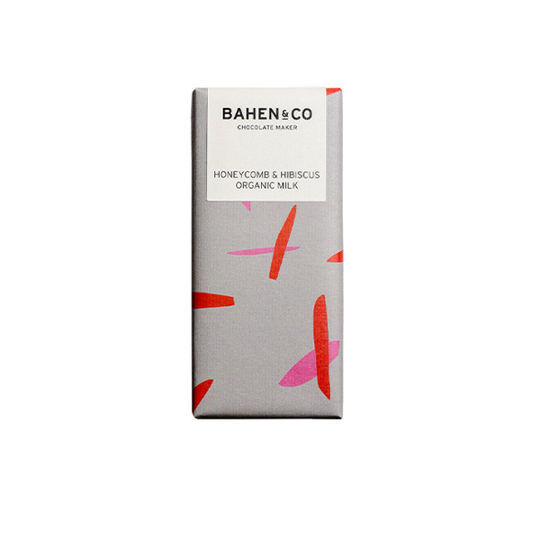 Bahen & Co - Honeycomb & Hibiscus Organic Milk Chocolate 75g