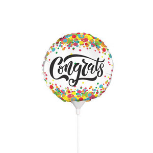 Congrats - Foil Balloon 9" (22.5cmD)