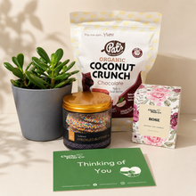 Load image into Gallery viewer, Deepest Sympathy Gift Hamper Box with Succulent

