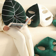 Load image into Gallery viewer, Plant Pillow - Monstera Variegated Leaf (40*40 cm)
