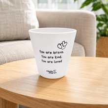 Load image into Gallery viewer, Brave - Cheeky Plant Co. Positive Pot - 11cmD x 11cmH
