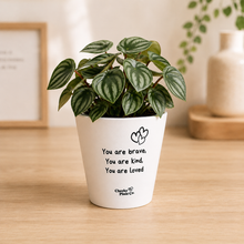 Load image into Gallery viewer, Brave - Cheeky Plant Co. Positive Pot - 11cmD x 11cmH
