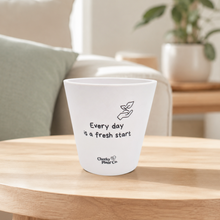 Load image into Gallery viewer, Fresh Start - Cheeky Plant Co. Positive Pot - 11cmD x 11cmH
