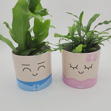 Load and play video in Gallery viewer, Face Swapping Pot - Moody Boyfriend - Cheeky Plant Co. Pot - 12.5cmD x 12cmH
