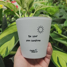Load and play video in Gallery viewer, Be Your Own Sunshine - Cheeky Plant Co. Positive Pot - 11cmD x 11cmH
