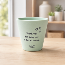 Load image into Gallery viewer, Thank You For All You Do - Cheeky Plant Co. Positive Pot - 11cmD x 11cmH
