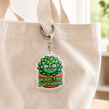Load image into Gallery viewer, What The Fucculent - Plant Keyring - Cheeky Plant Co.
