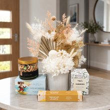 Load image into Gallery viewer, White Dried Floral Gift Hamper - Sydney Only
